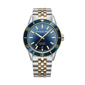 Raymond Weil - Freelancer Diver Men's Two-Tone Gradient Blue Dial Bracelet Watch 2775-SP3-50051