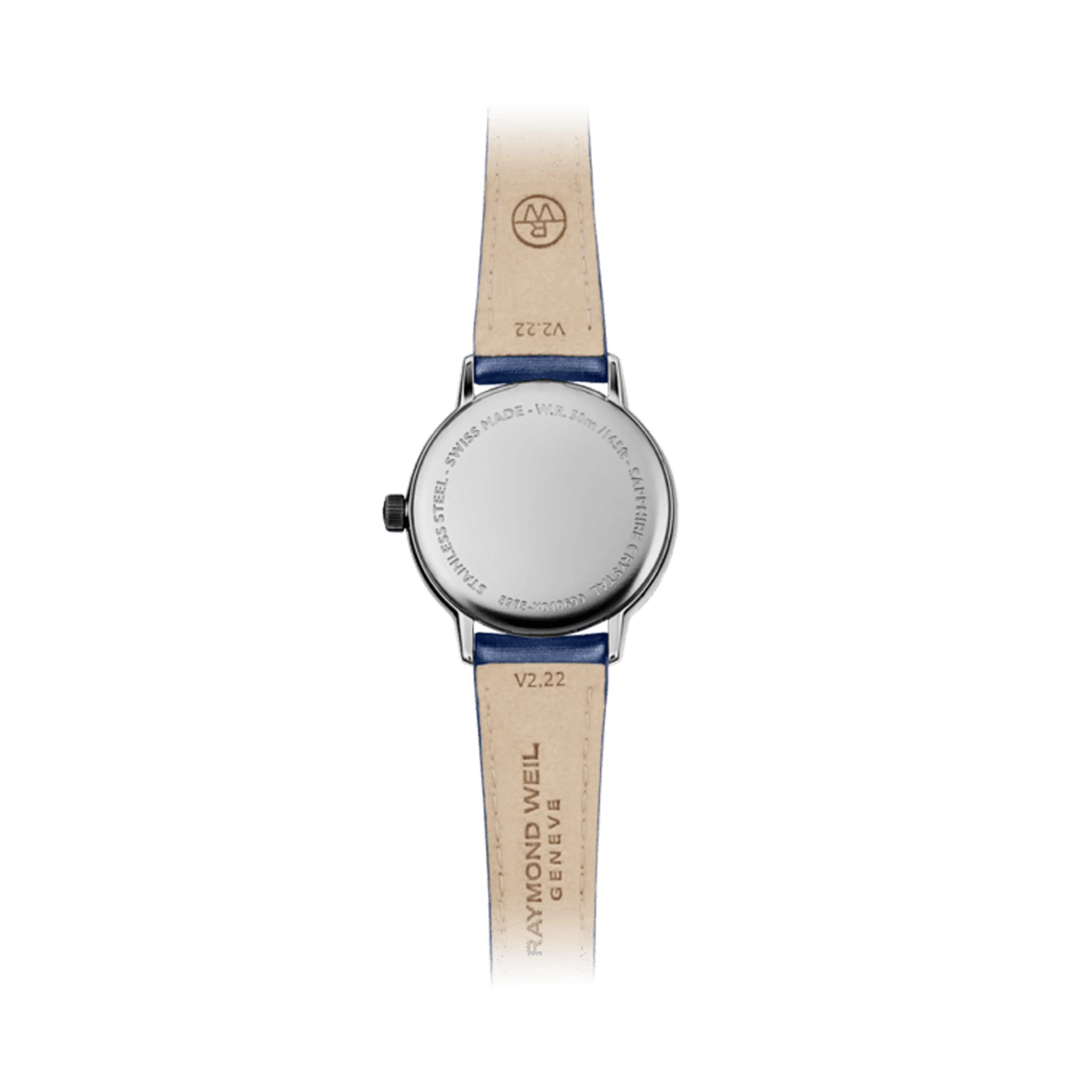 Raymond Weil - Toccata Ladies 76 Diamonds Blue Satin Strap Quartz Watch 5985-SCS-00653