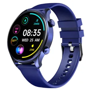 Riversong Motive 7C SW71 Smart Watch Navy Blue Case With Navy Blue Silicone Strap