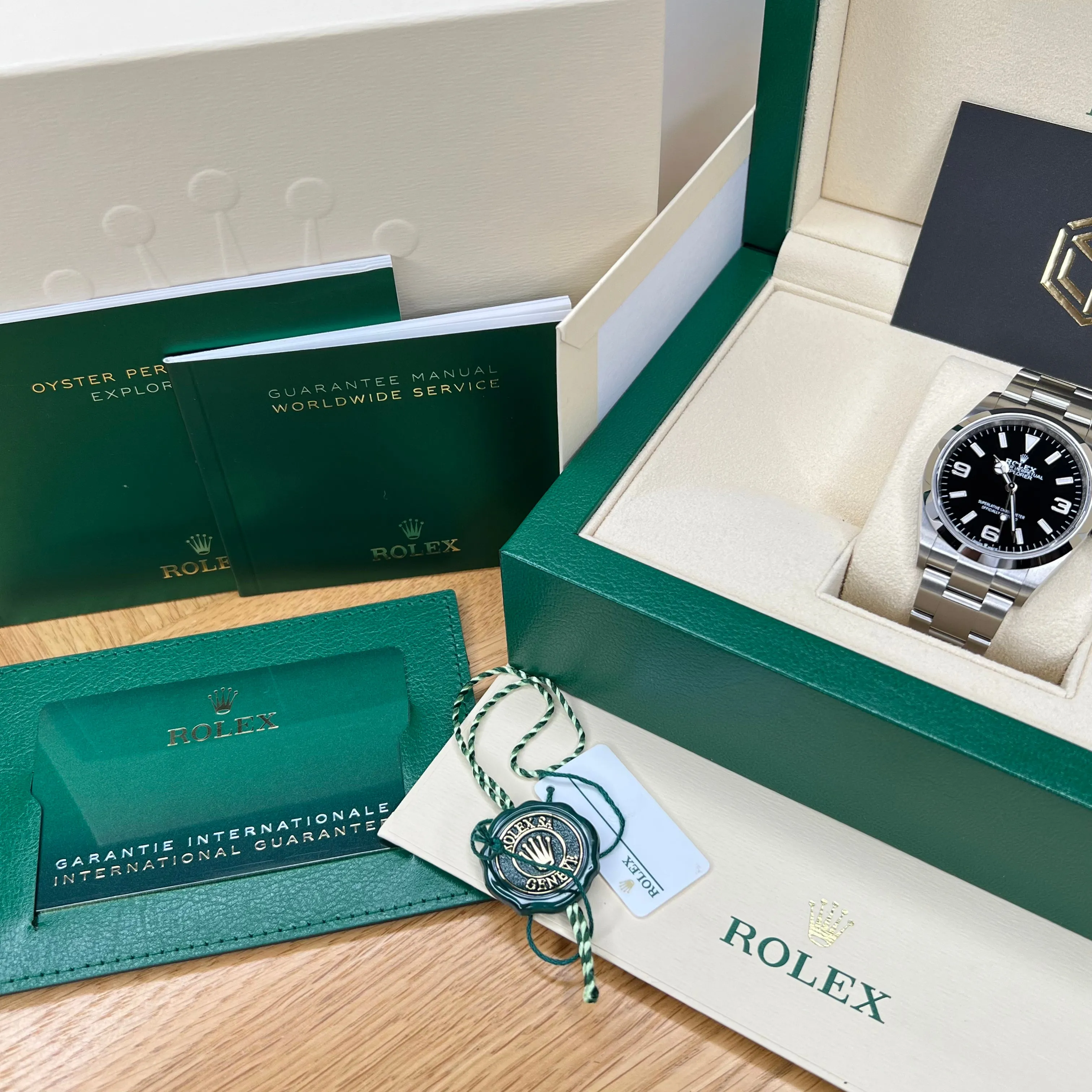 Rolex 124270 Explorer I 36mm Black Dial 2021 Full Set Watch