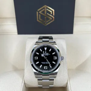 Rolex 124270 Explorer I 36mm Black Dial 2021 Full Set Watch