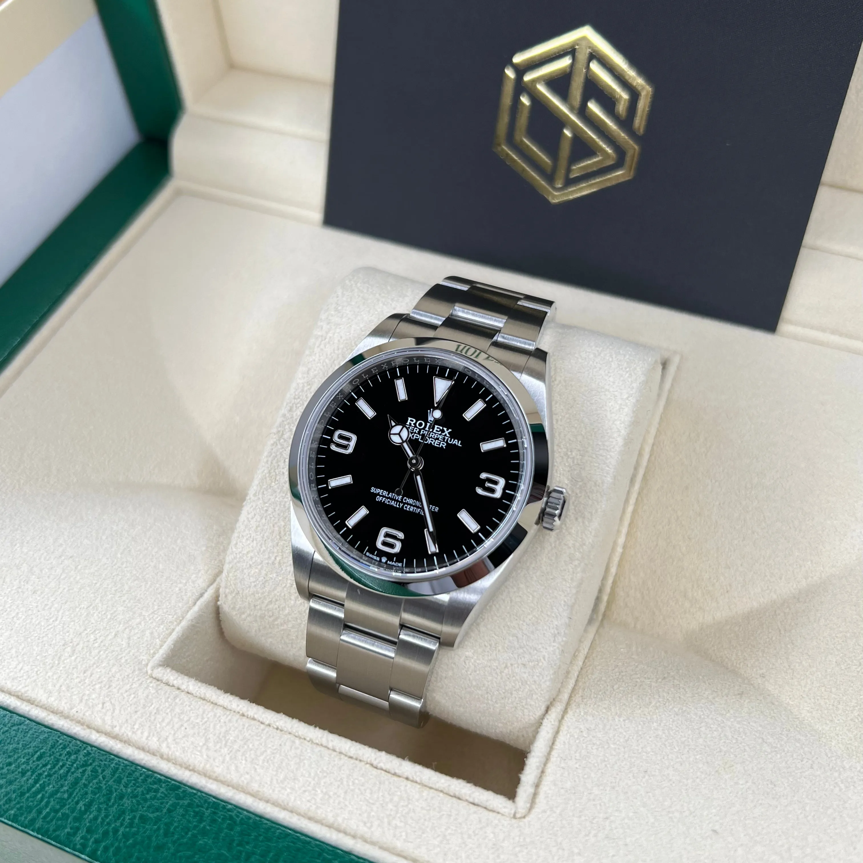 Rolex 124270 Explorer I 36mm Black Dial 2021 Full Set Watch
