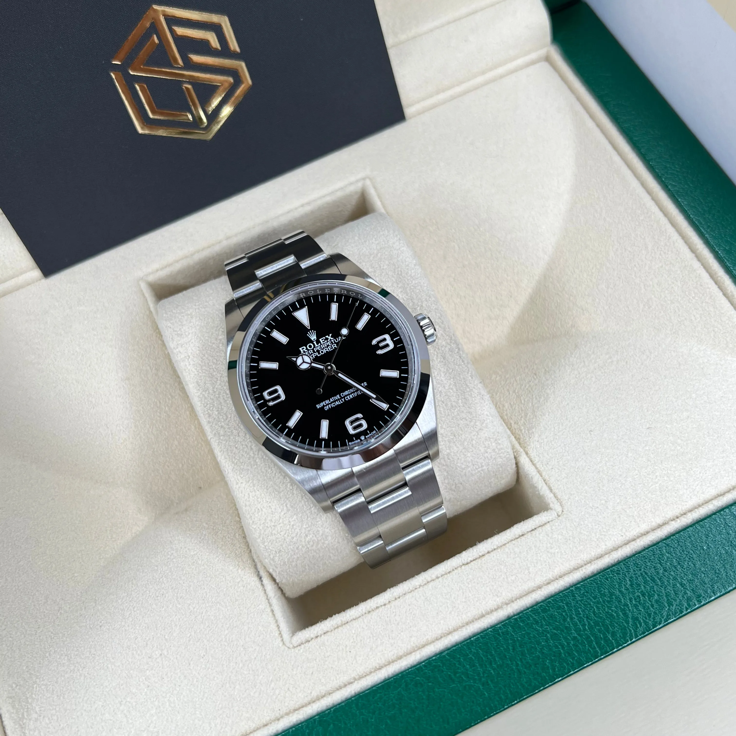 Rolex 124270 Explorer I 36mm Black Dial 2021 Full Set Watch