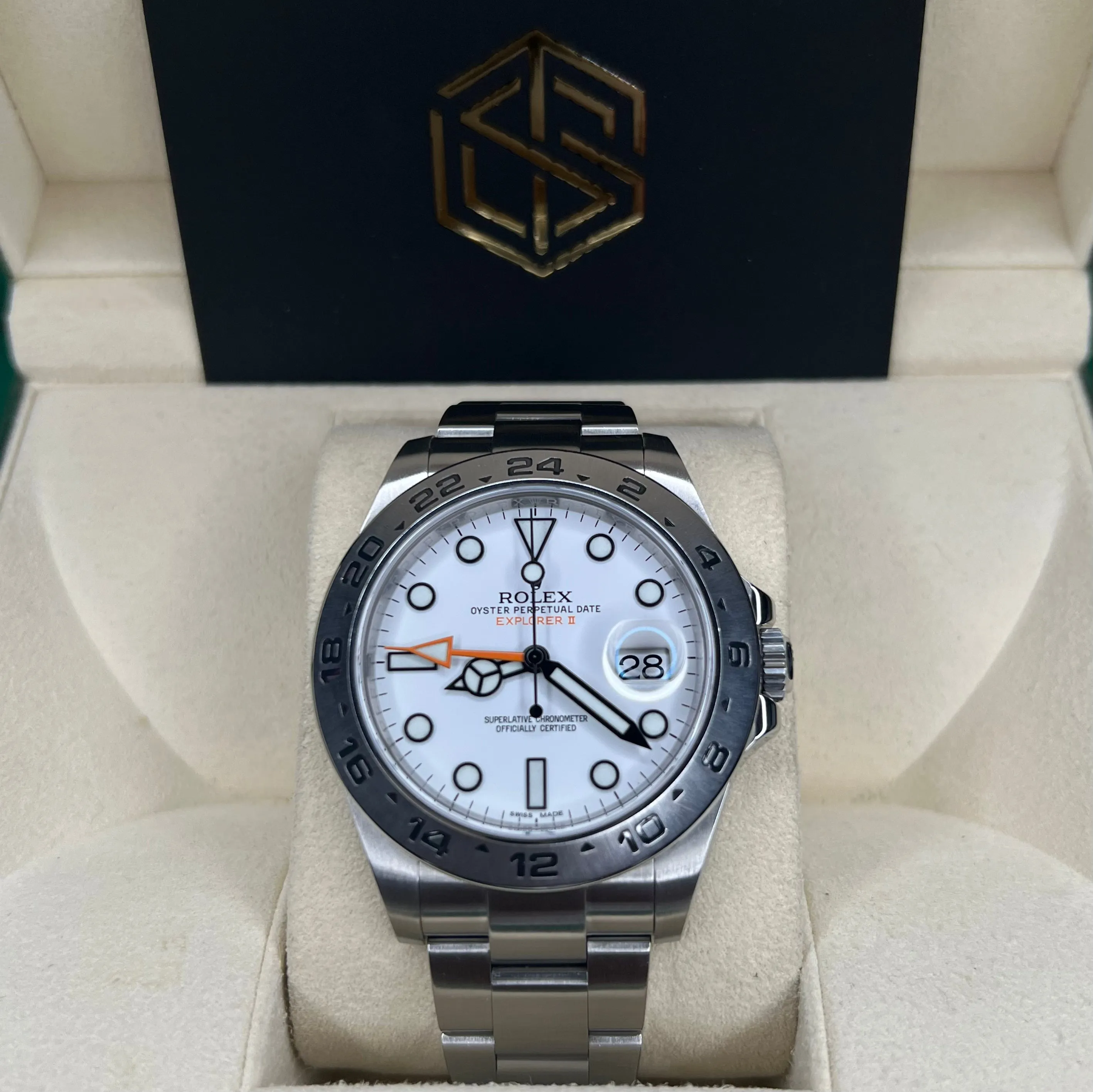 Rolex 216570 Explorer II Polar Dial 2016 Full Set Watch