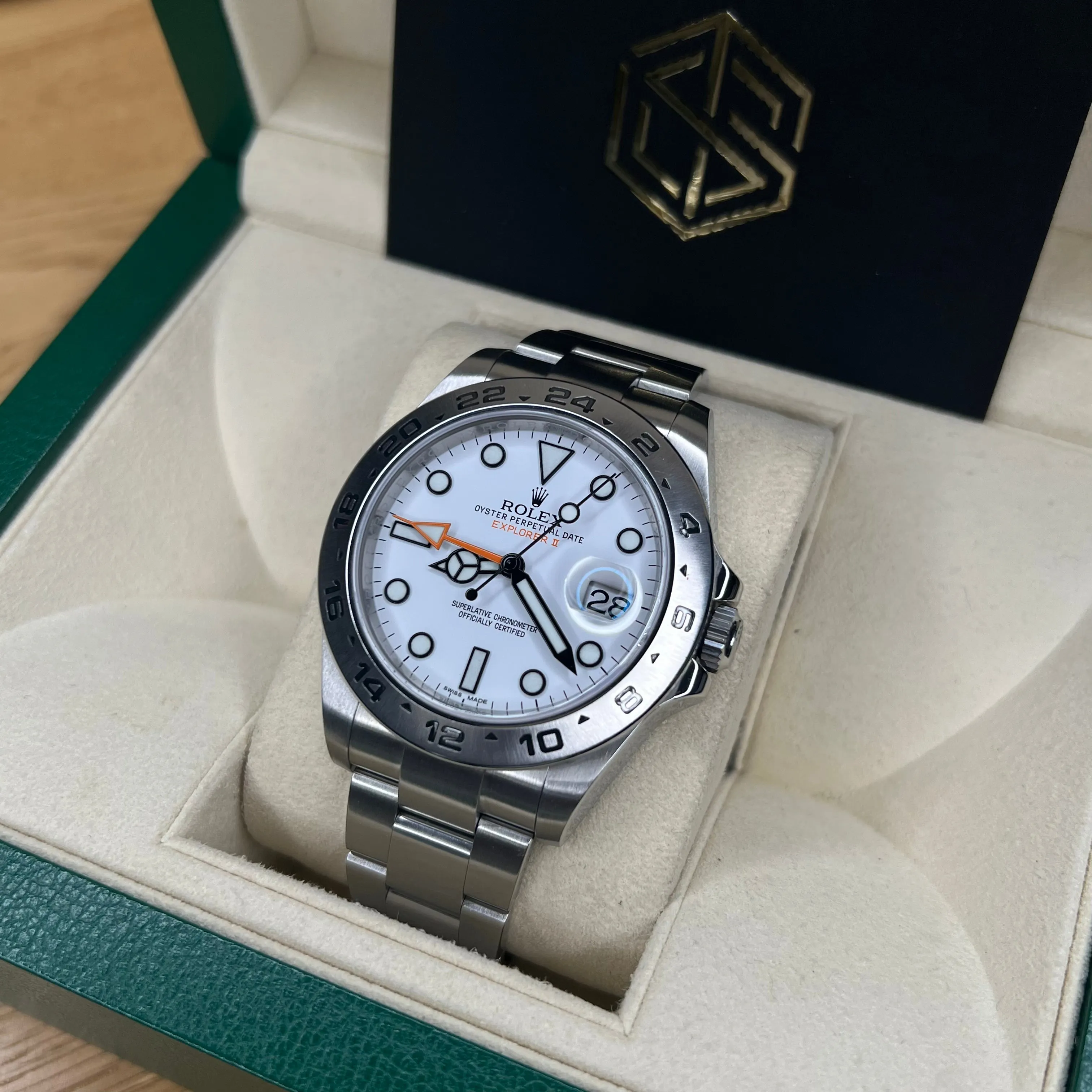Rolex 216570 Explorer II Polar Dial 2016 Full Set Watch