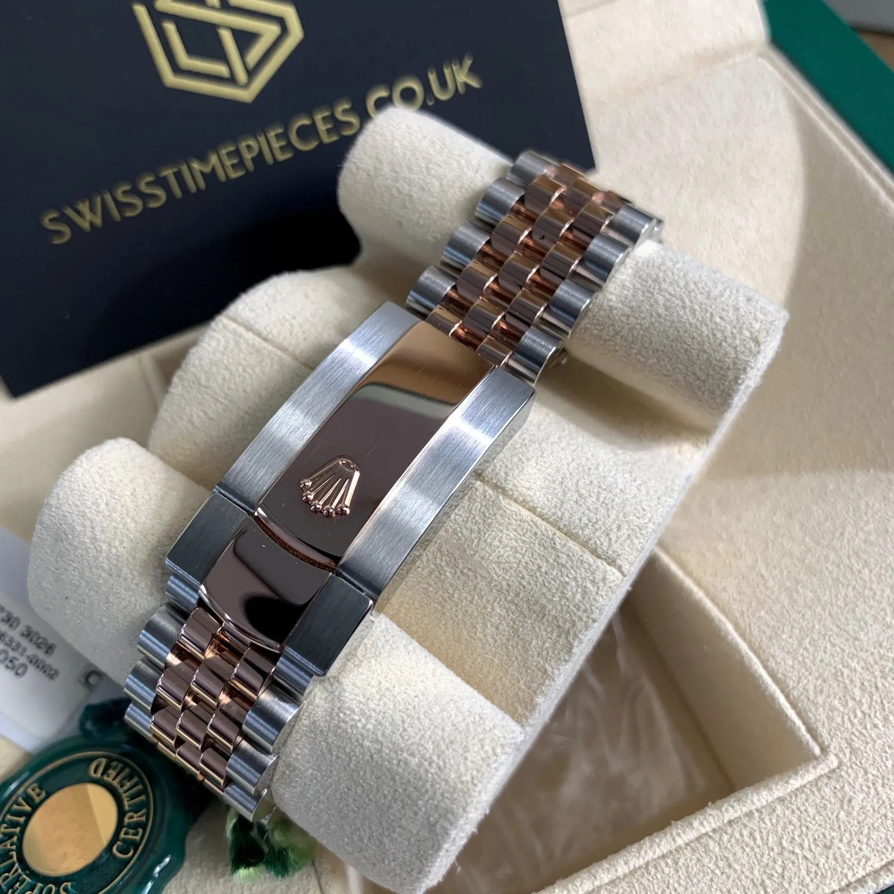 Rolex Datejust 41 Everose 126331 Chocolate Dial Watch Unworn