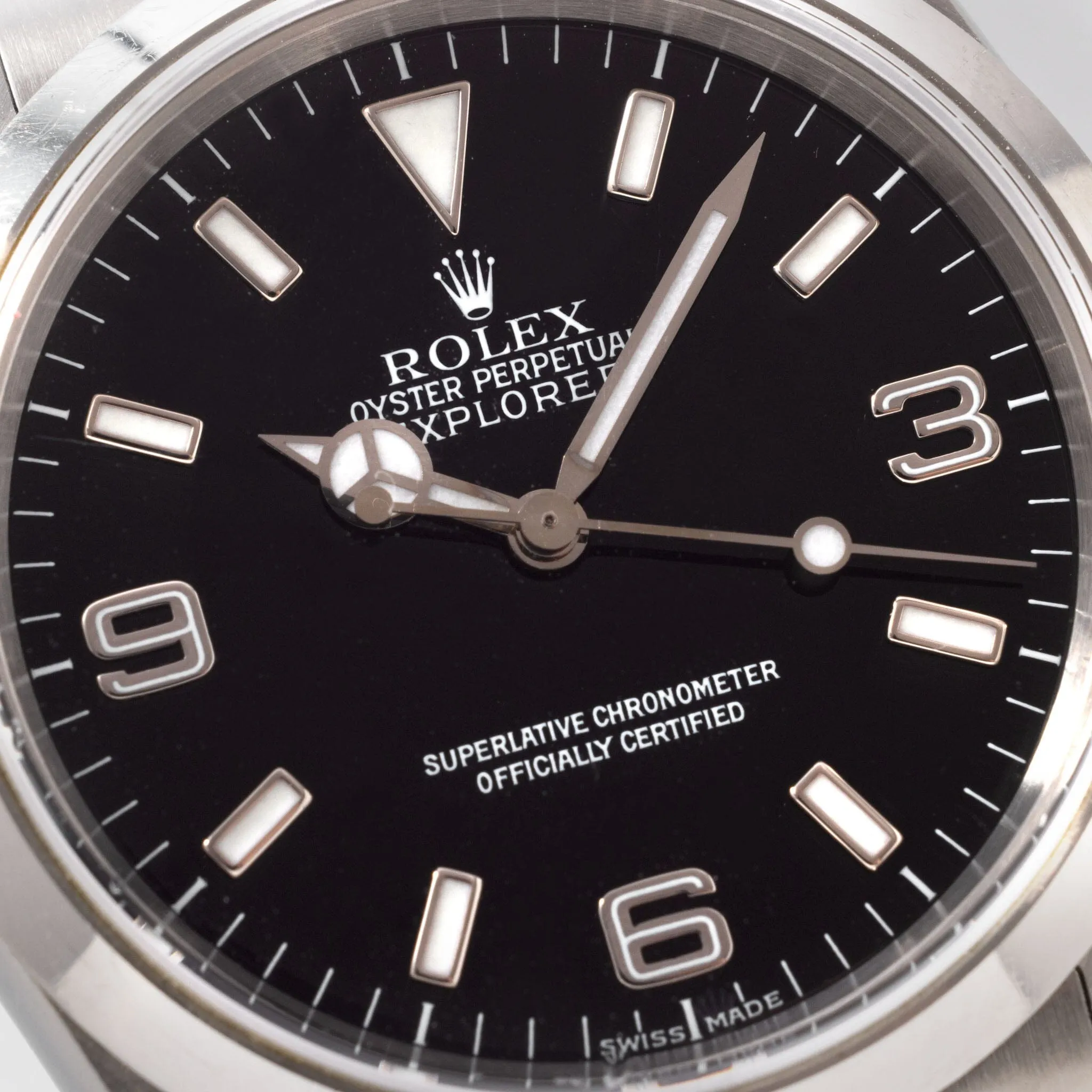 Rolex Explorer 114270 Unpolished with Box and Papers from Original Owner
