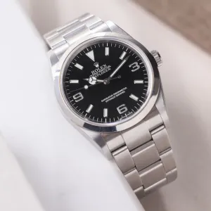 Rolex Explorer 114270 Unpolished with Box and Papers from Original Owner