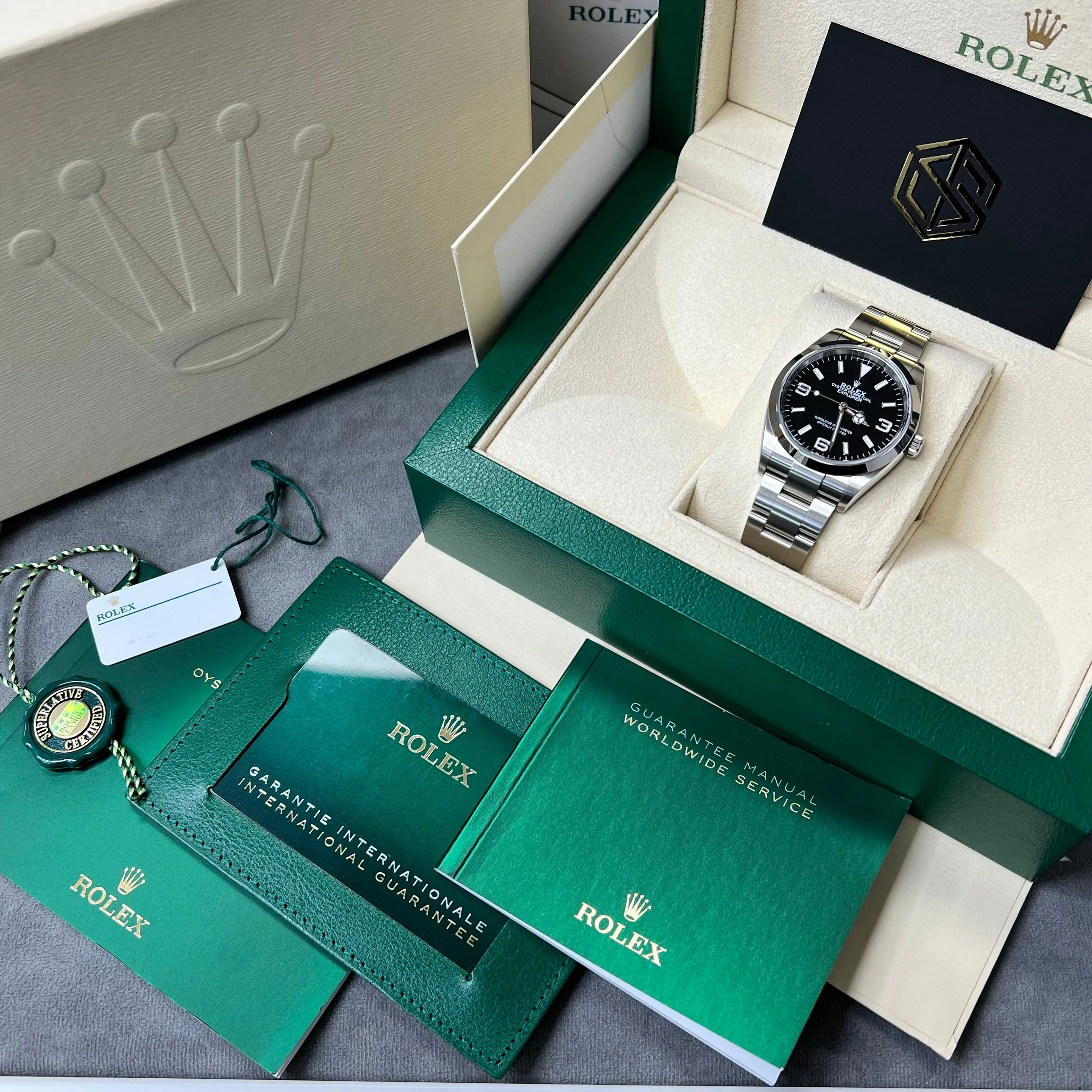 Rolex Explorer 124270 36mm 2021 Unworn Full Set Watch
