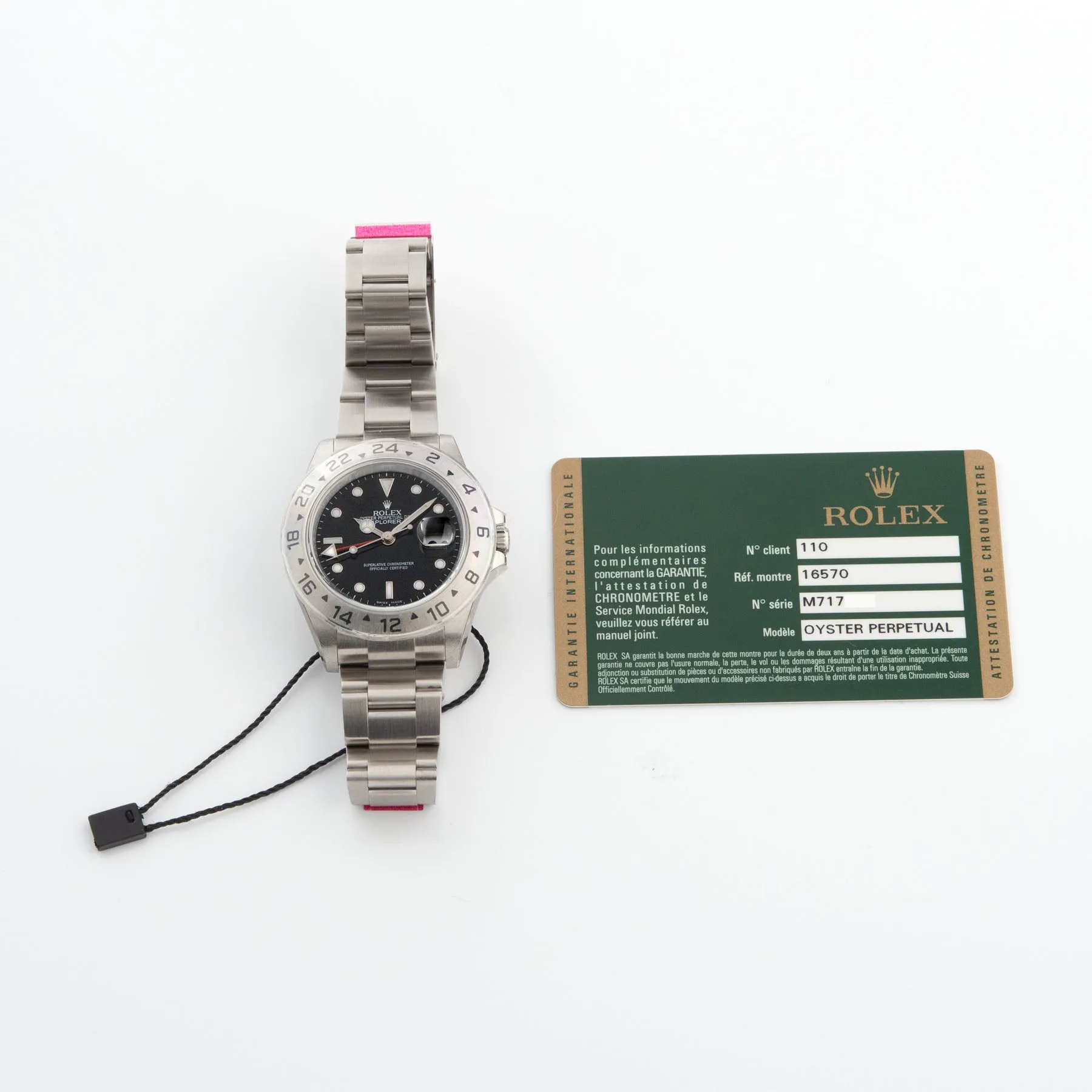 Rolex Explorer 2 Black Dial 16570 New Old Stock