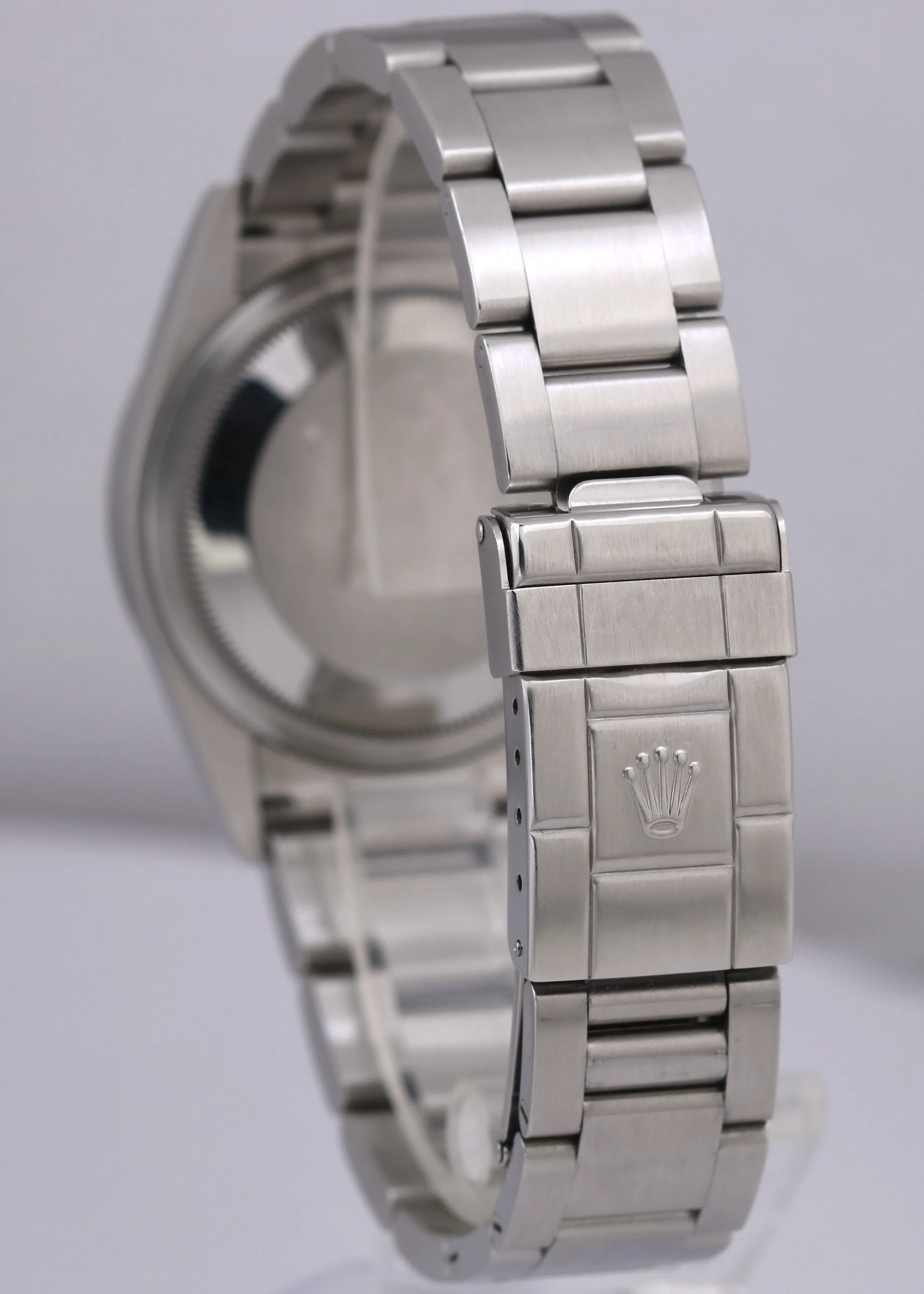 Rolex Explorer I Black 36mm 3-6-9 REHAUT Stainless Steel Oyster Watch 114270