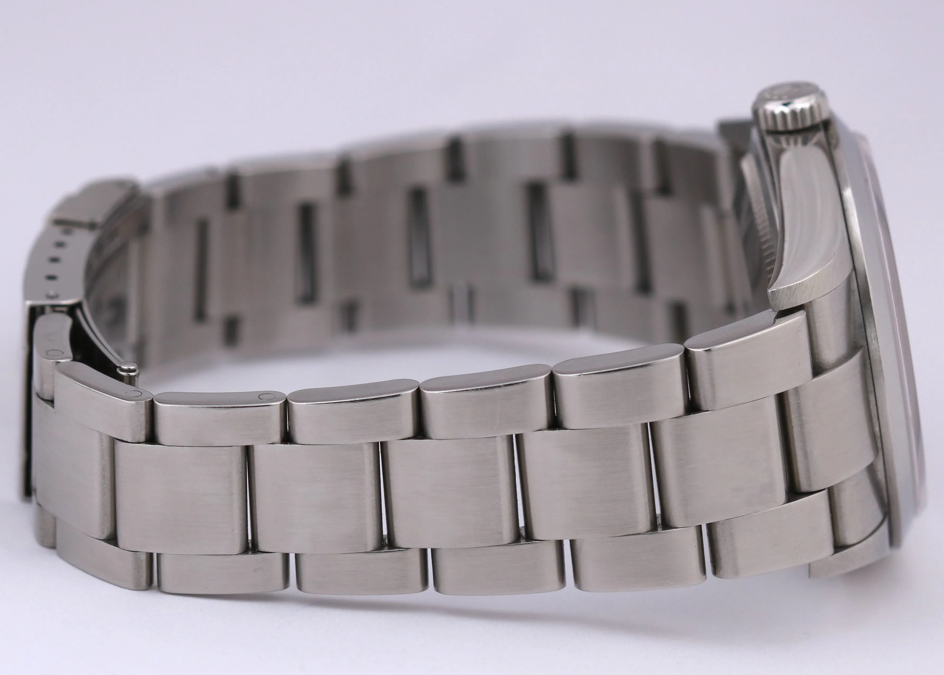 Rolex Explorer I Black 36mm 3-6-9 REHAUT Stainless Steel Oyster Watch 114270