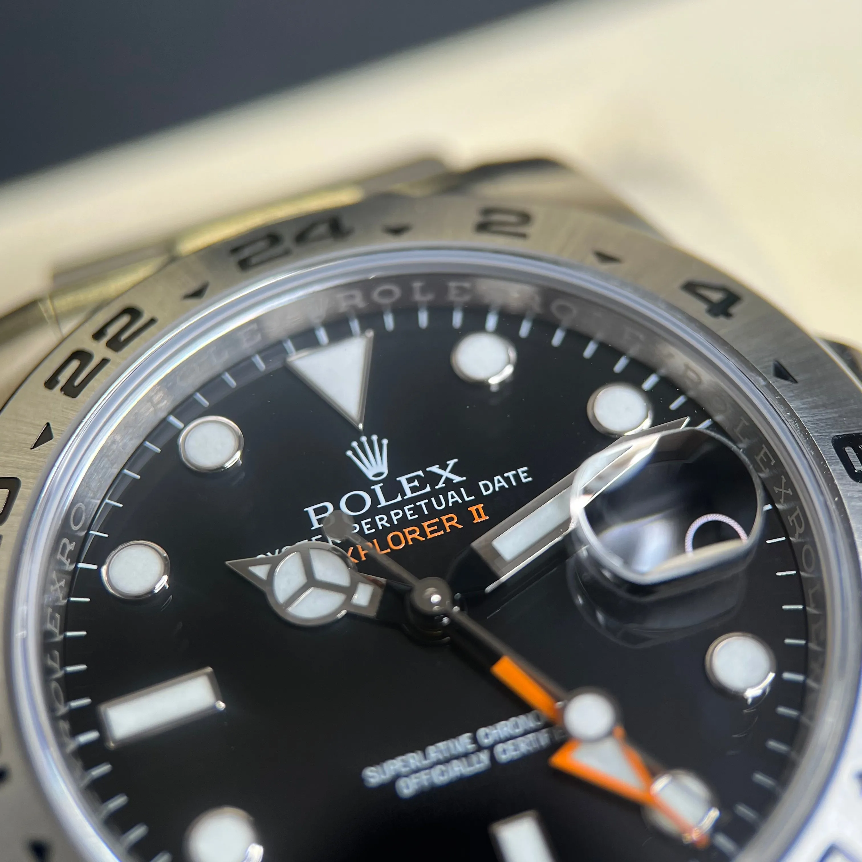 Rolex Explorer II 216570 Black Dial 2019 Mint Condition Full Set Watch