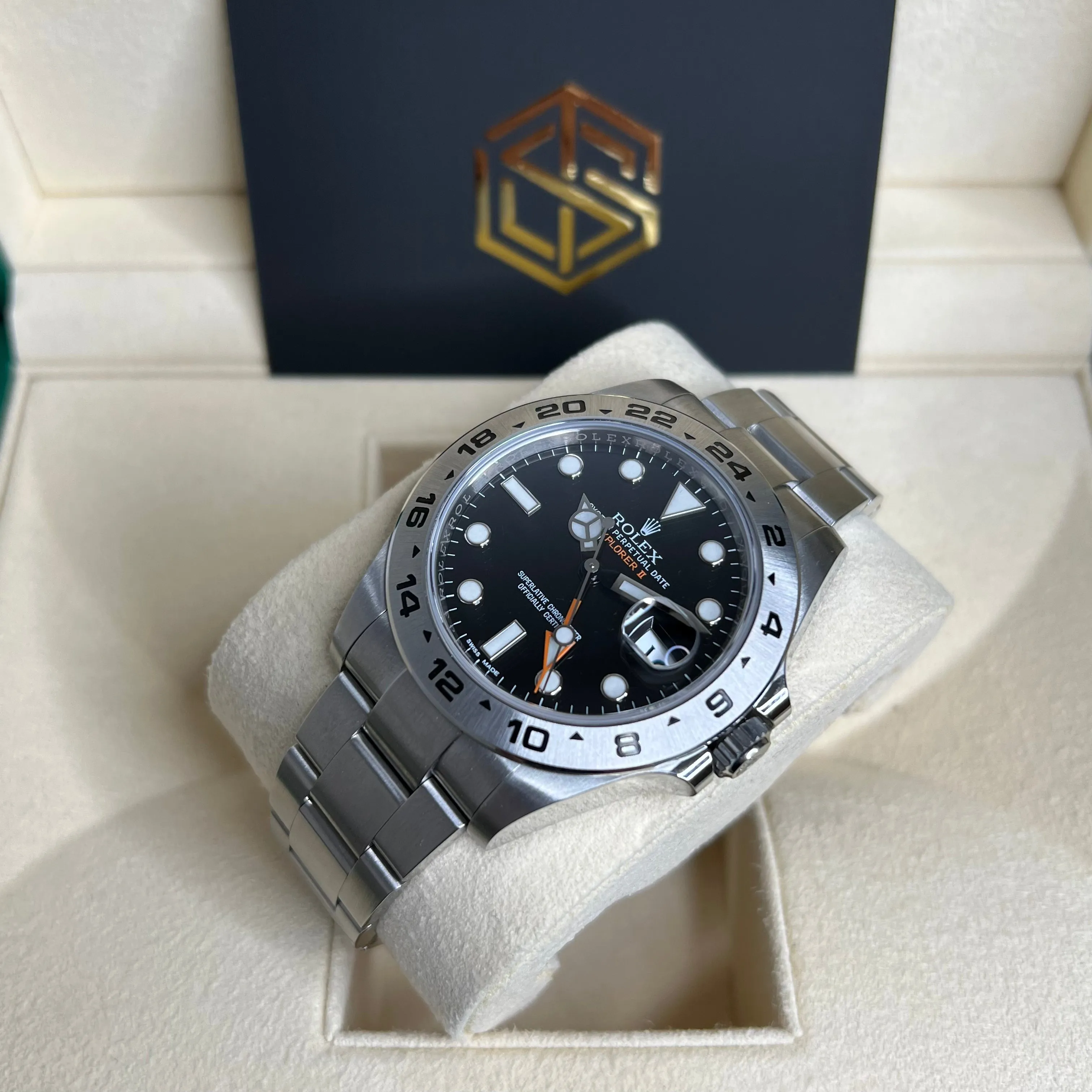 Rolex Explorer II 216570 Black Dial 2019 Mint Condition Full Set Watch