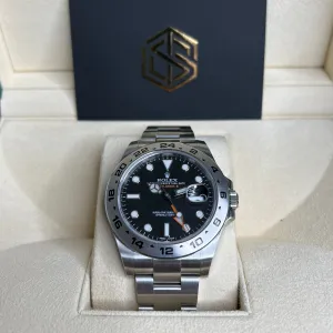 Rolex Explorer II 216570 Black Dial 2019 Mint Condition Full Set Watch