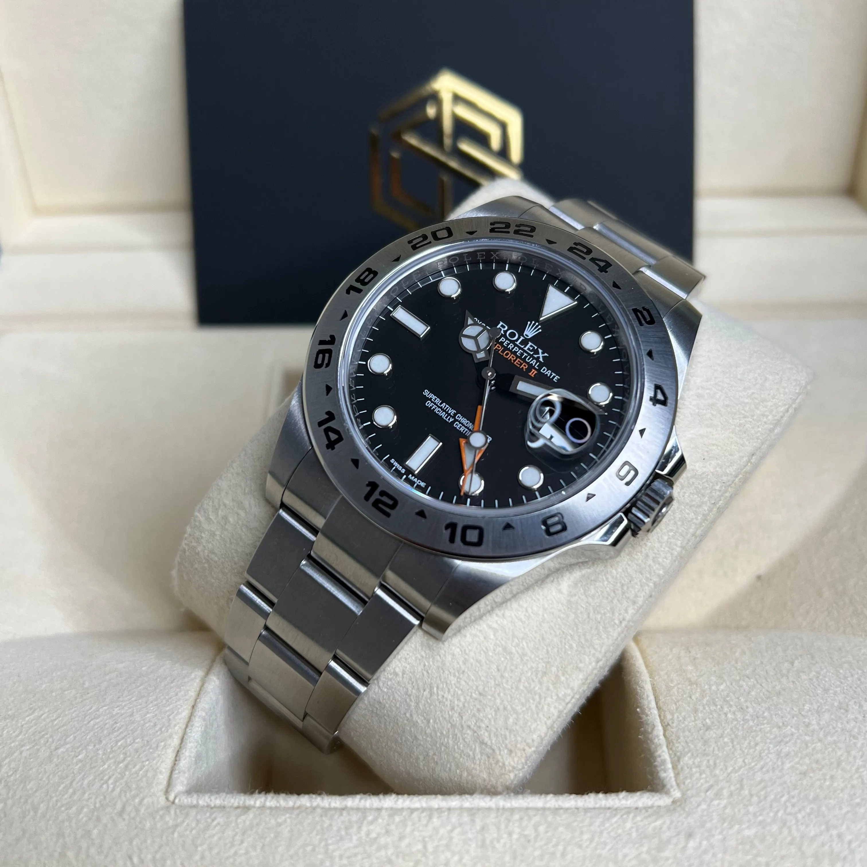 Rolex Explorer II 216570 Black Dial 2019 Mint Condition Full Set Watch