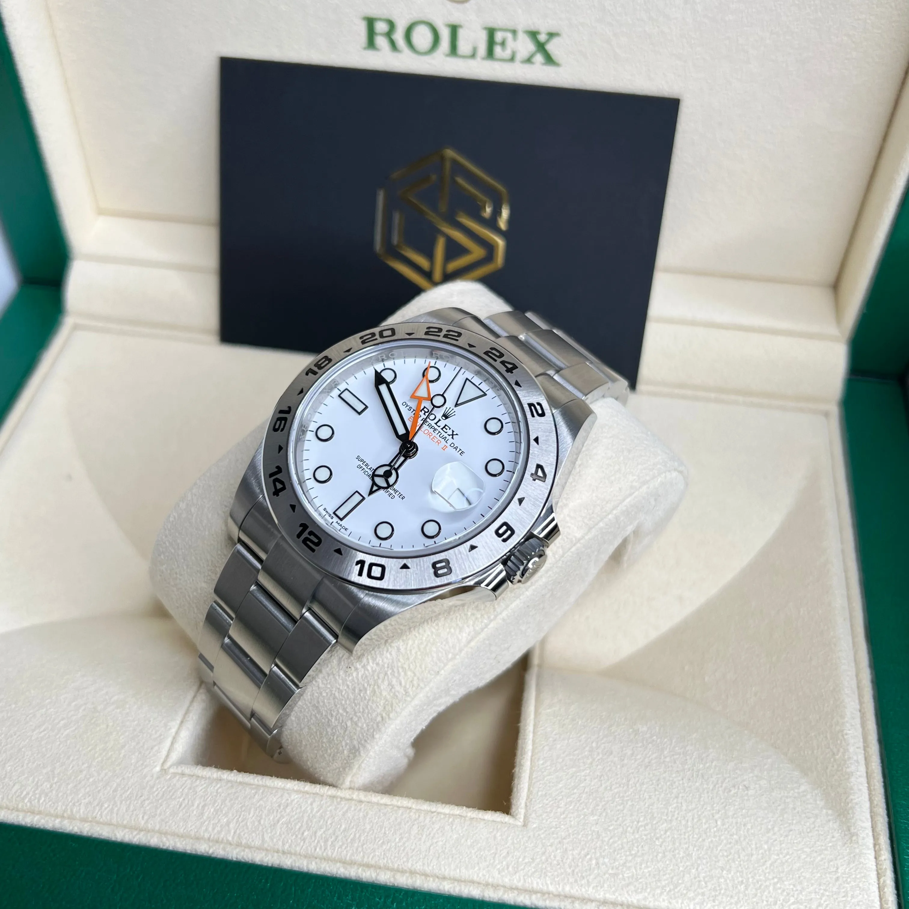 Rolex Explorer II 216570 White 'Polar' Dial 2021 Full Set Watch