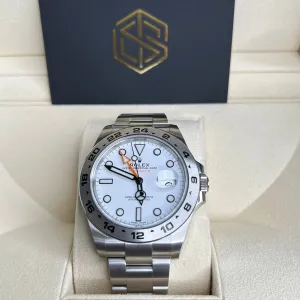 Rolex Explorer II 216570 White 'Polar' Dial 2021 Full Set Watch