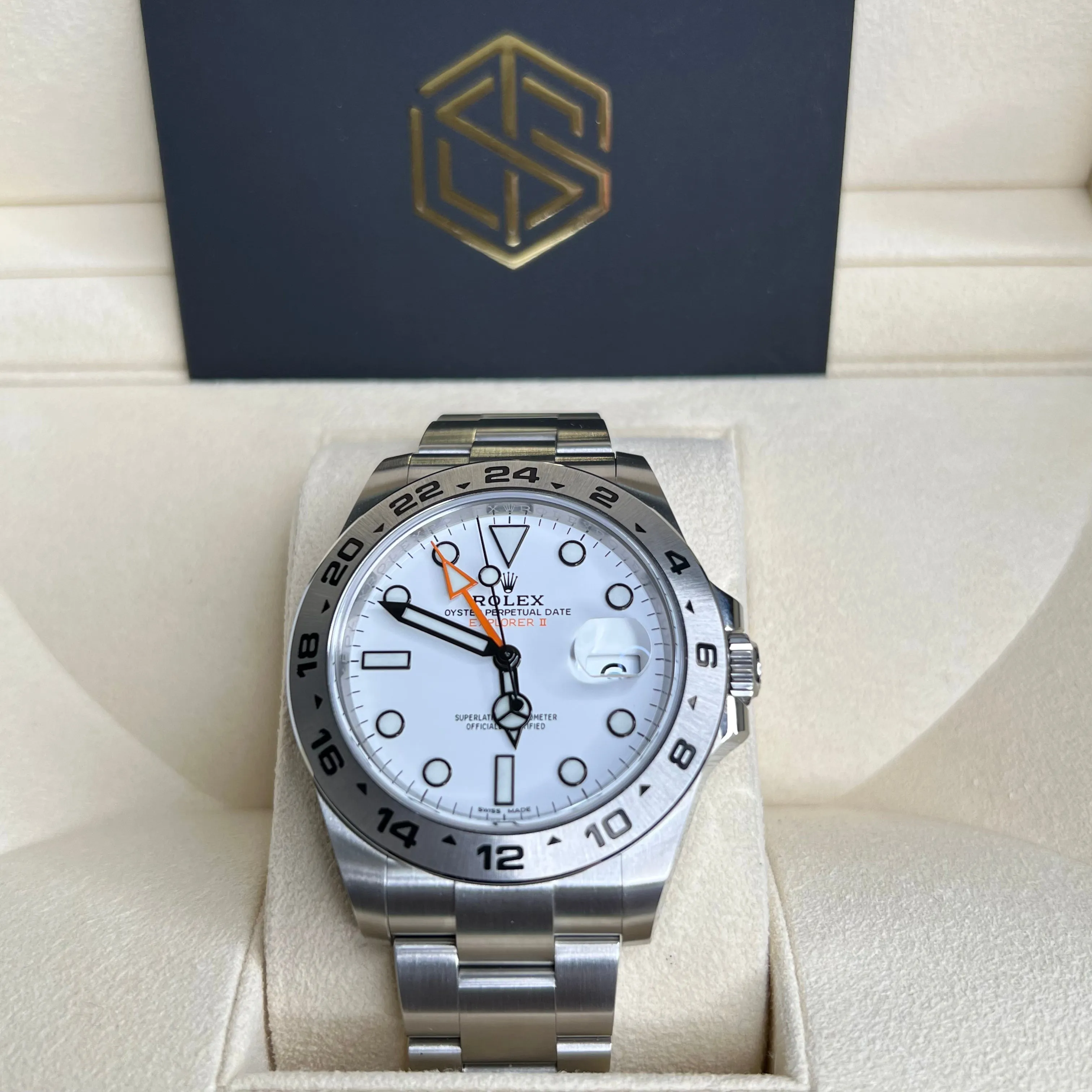 Rolex Explorer II 216570 White 'Polar' Dial 2021 Full Set Watch