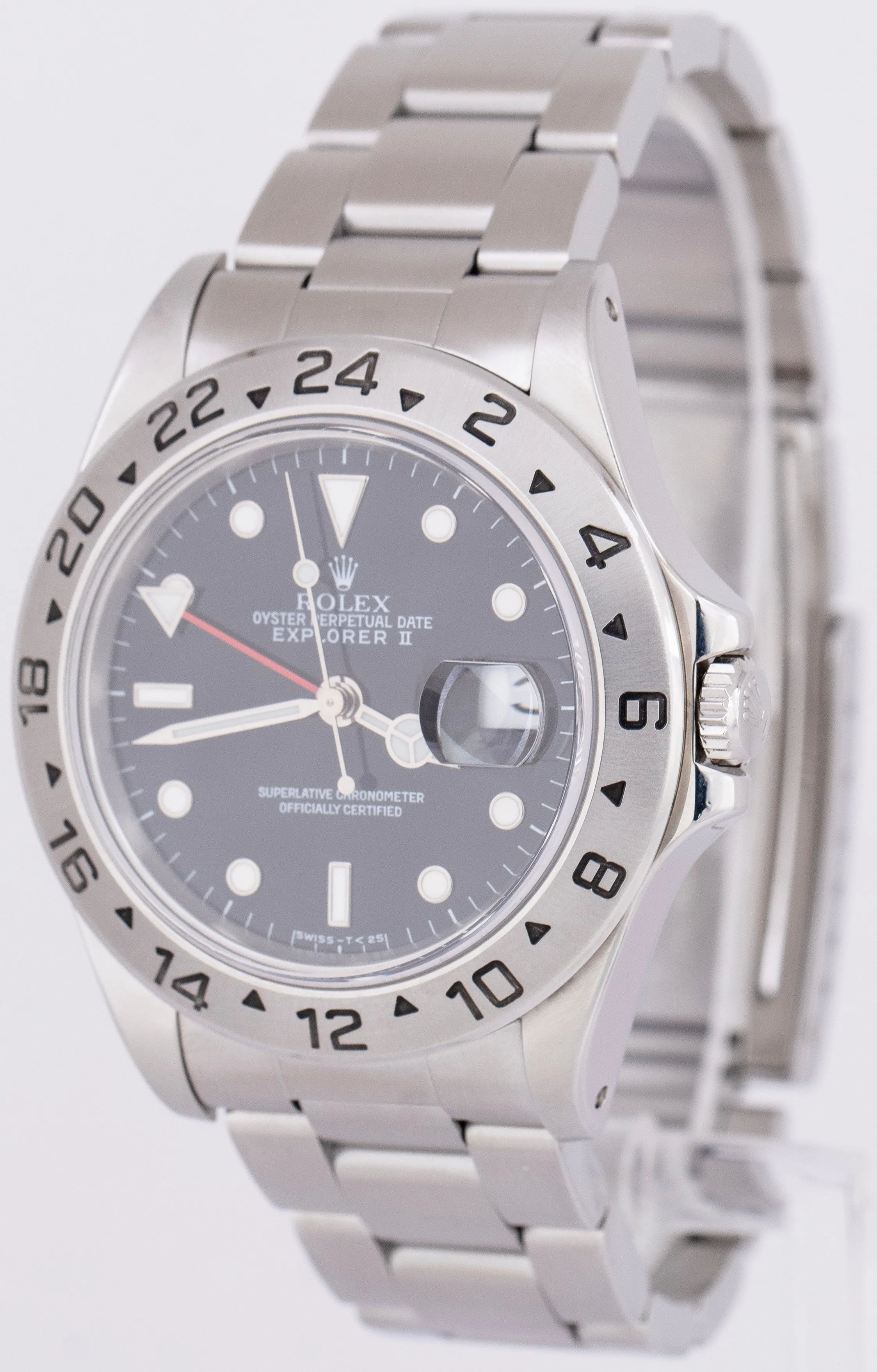 Rolex Explorer II Black Stainless Steel 40mm Stainless Steel GMT Watch 16570