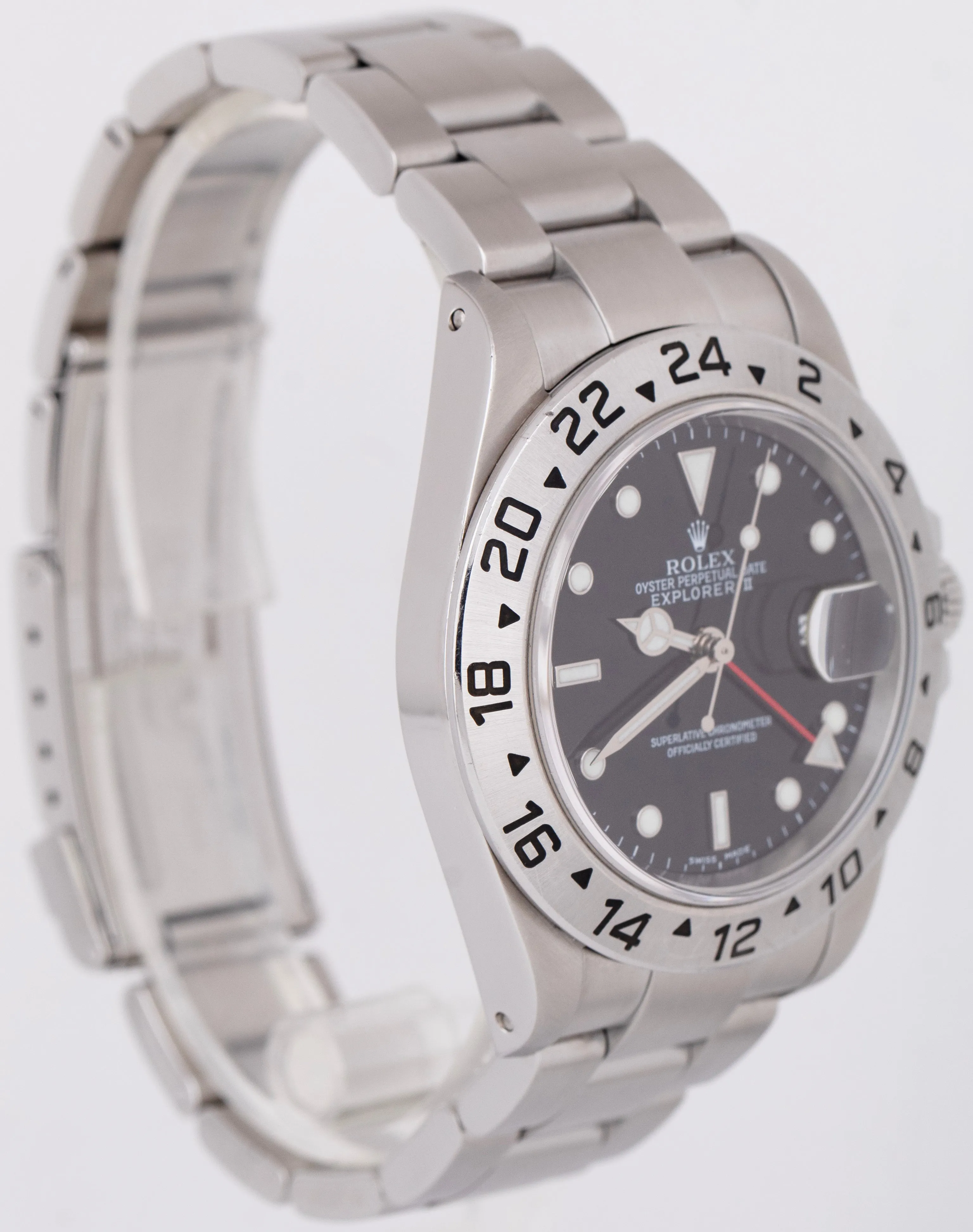 Rolex Explorer II Black Stainless Steel SEL 40mm Automatic Oyster Watch 16570