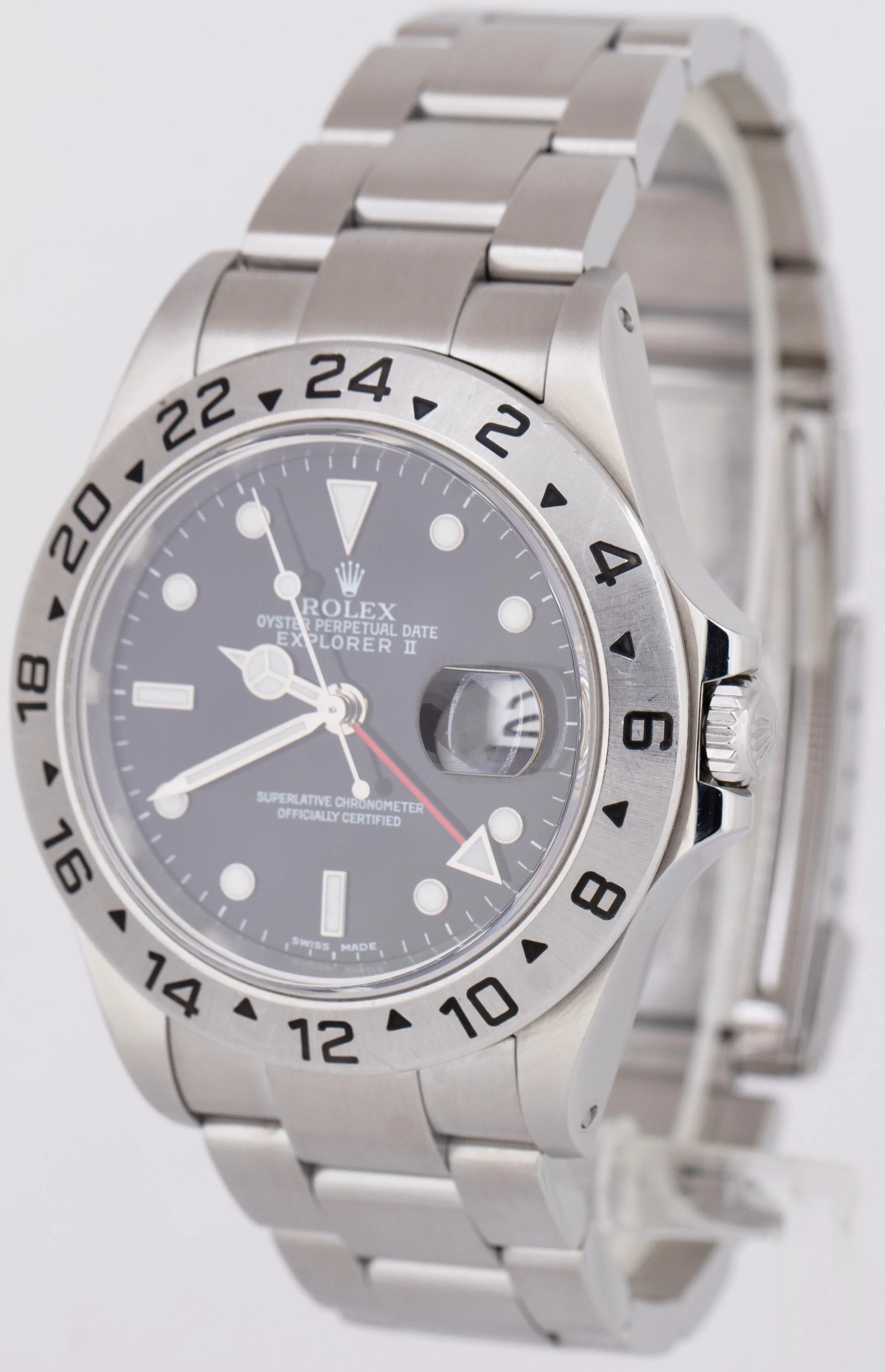 Rolex Explorer II Black Stainless Steel SEL 40mm Automatic Oyster Watch 16570