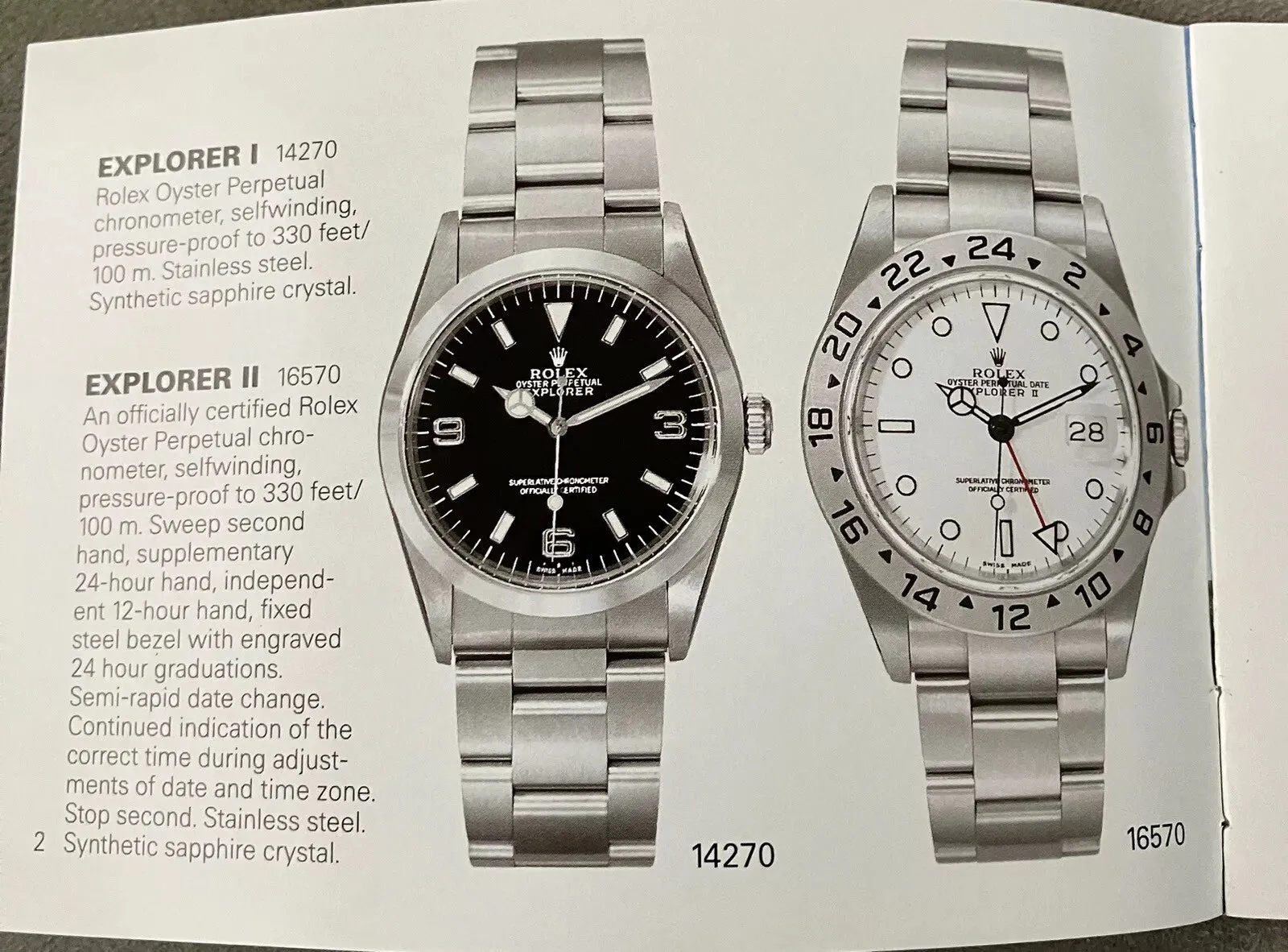 Rolex Explorer II White Polar Dial 16570 SS Vintage 1999 GMT Mens Watch....40mm