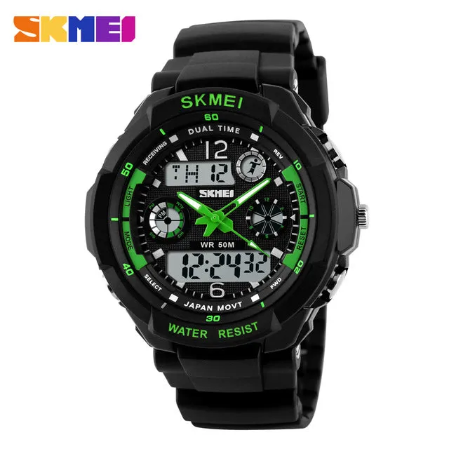 SKMEI Fashion Men LED Digital Quartz Watch Electronic Outdoor Sports Watches Man Clock Watwrproof Wristwatches Relogio Masculino