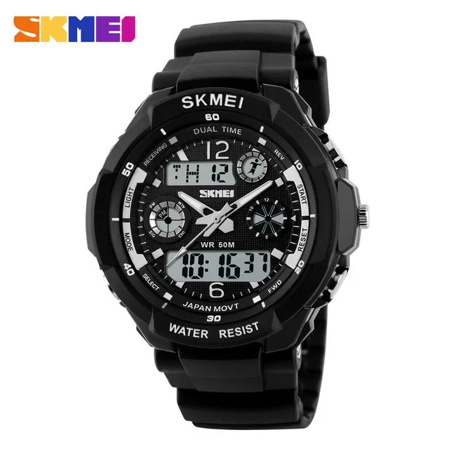 SKMEI Fashion Men LED Digital Quartz Watch Electronic Outdoor Sports Watches Man Clock Watwrproof Wristwatches Relogio Masculino