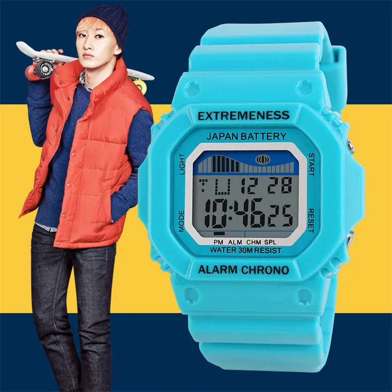 Skmei Unisex Watch Fashion Casual Watches Relogio Masculino Student Colorful For Men Women Water Resistant Alarm Wristwatches