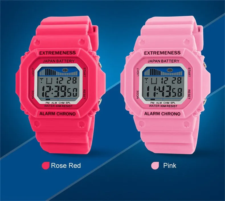 Skmei Unisex Watch Fashion Casual Watches Relogio Masculino Student Colorful For Men Women Water Resistant Alarm Wristwatches
