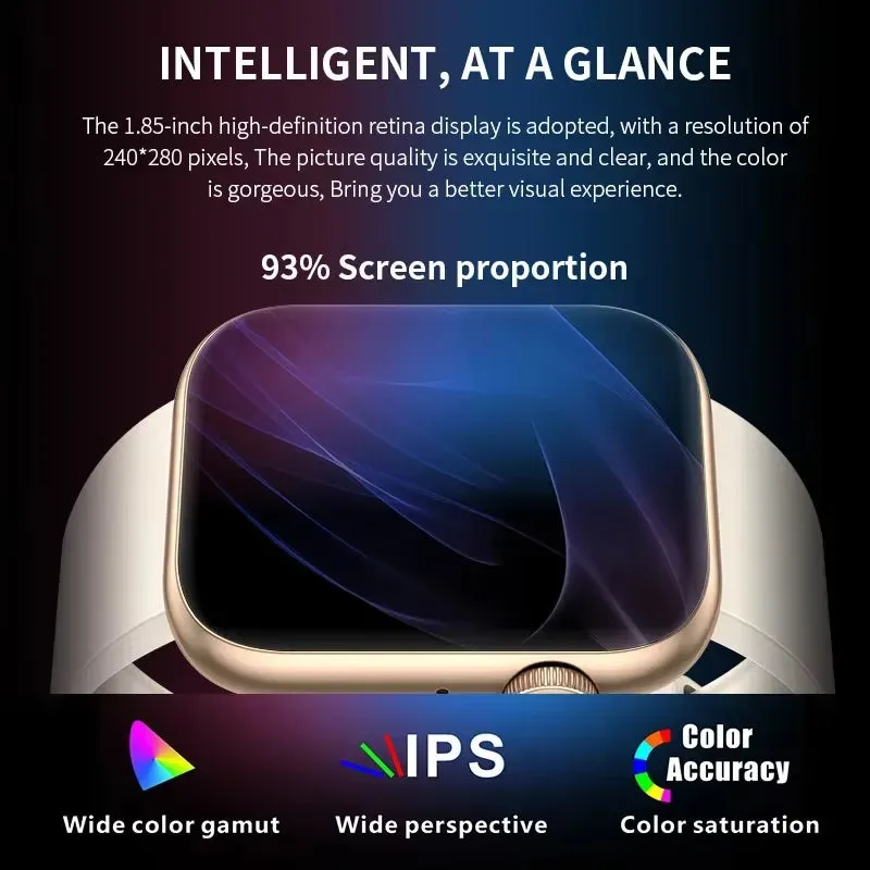Smart Watch 2024 Wireless Charging Smartwatch Bluetooth
