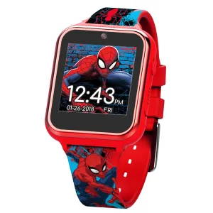 Spiderman iTime Kids Smart Watch - Include: 3 wallpapers, 10 clock faces, step counter, alarm, timer, stopwatch, games, selfie photo & video camera, voice recorder & calculator