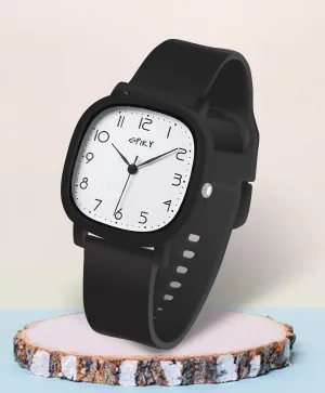 Spiky Eva19 Square Analog Watch for Kids - Black