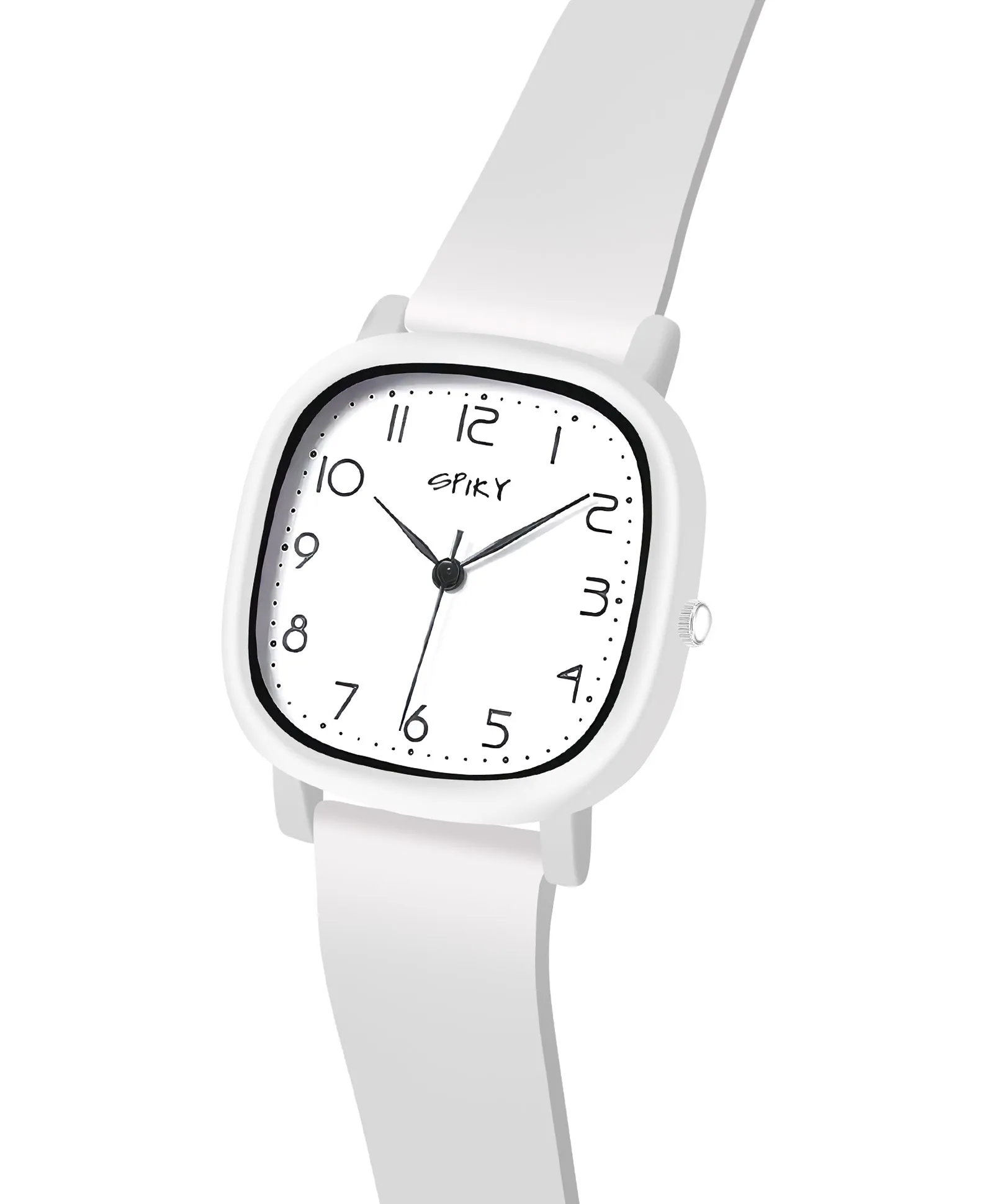Spiky Eva19 Square Analog Watch for Kids - Black