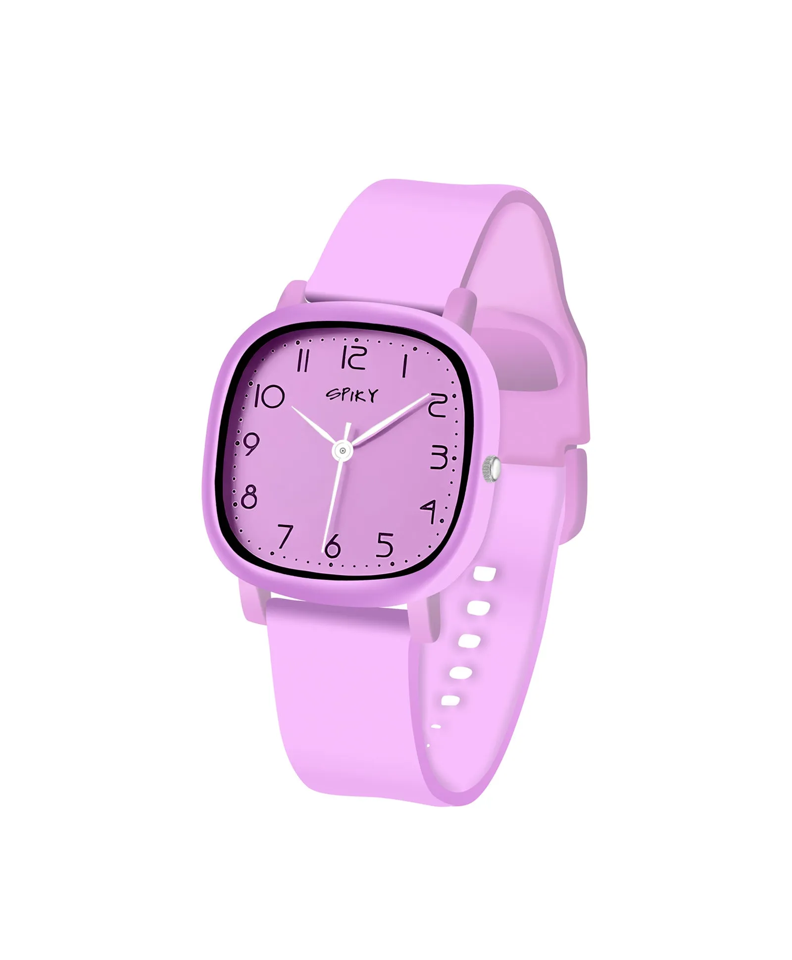 Spiky Eva19 Square Analog Watch for Kids - Black