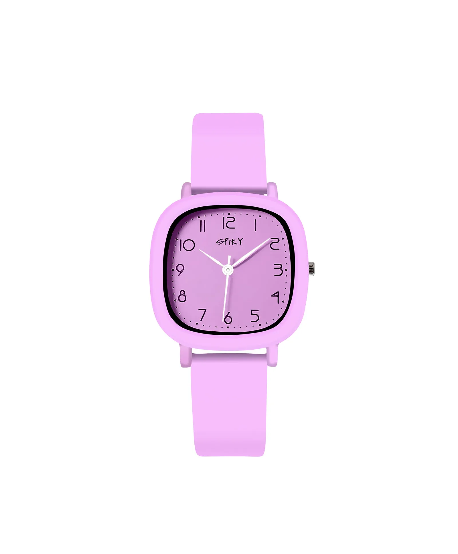 Spiky Eva19 Square Analog Watch for Kids - White