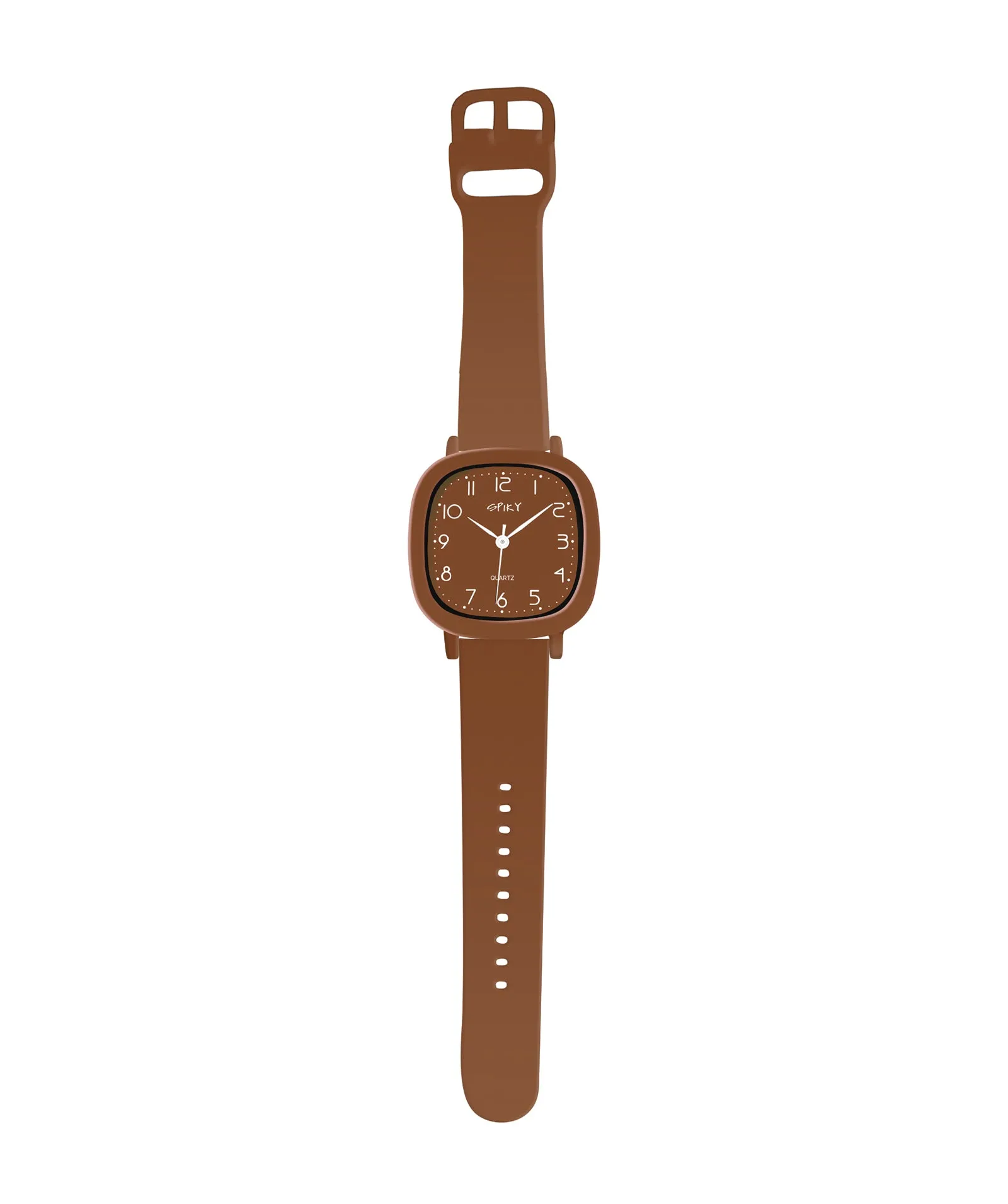 Spiky Eva19 Square Analog Watch for Kids - White