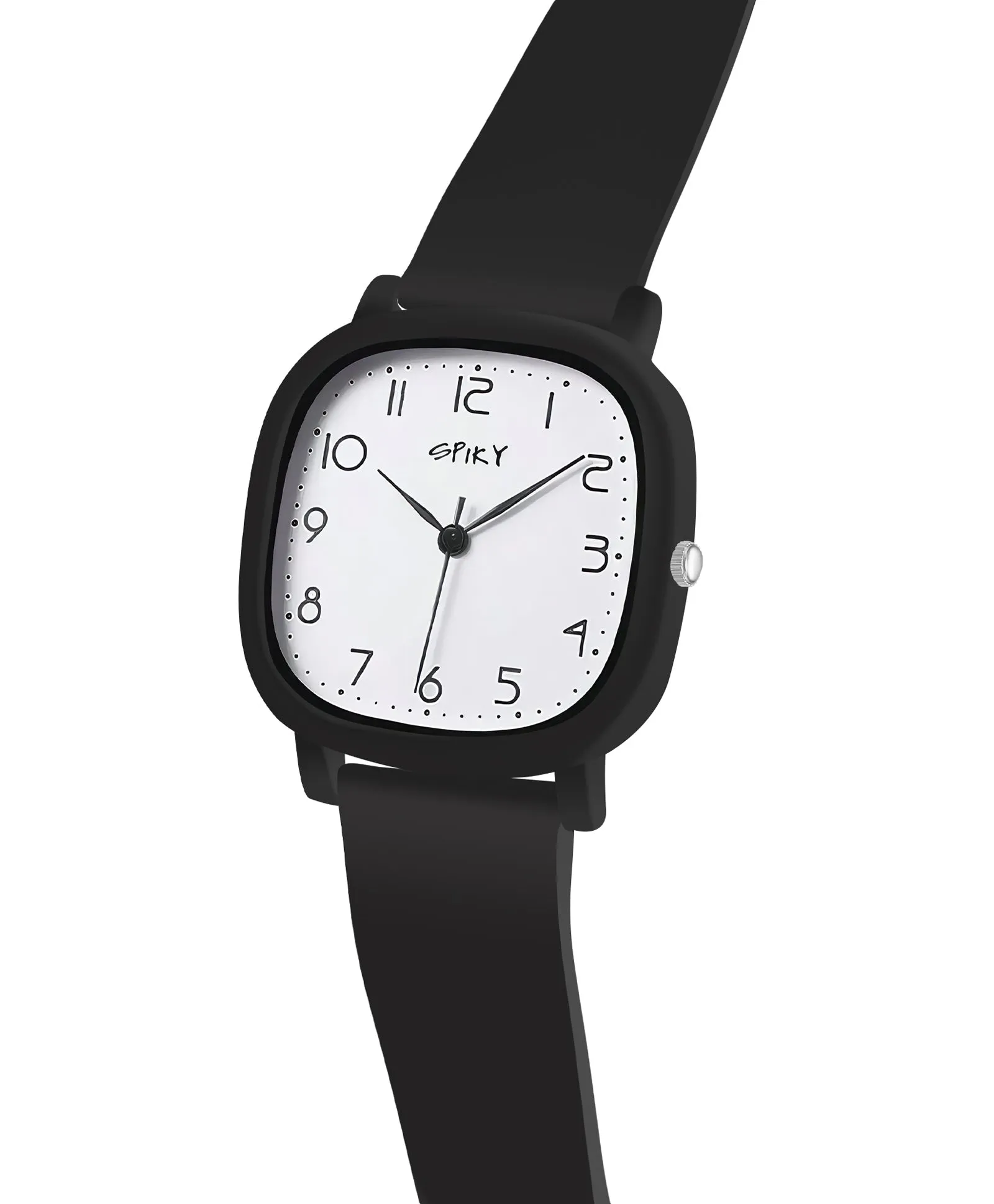 Spiky Eva19 Square Analog Watch for Kids - White