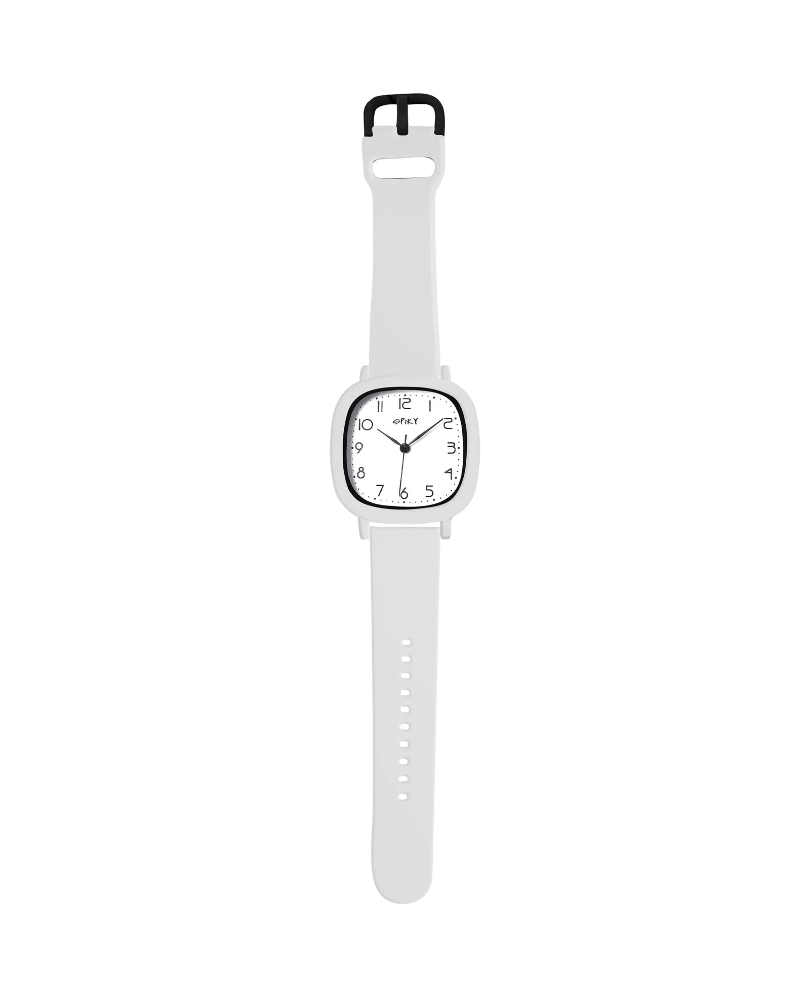 Spiky Eva19 Square Analog Watch for Kids - White