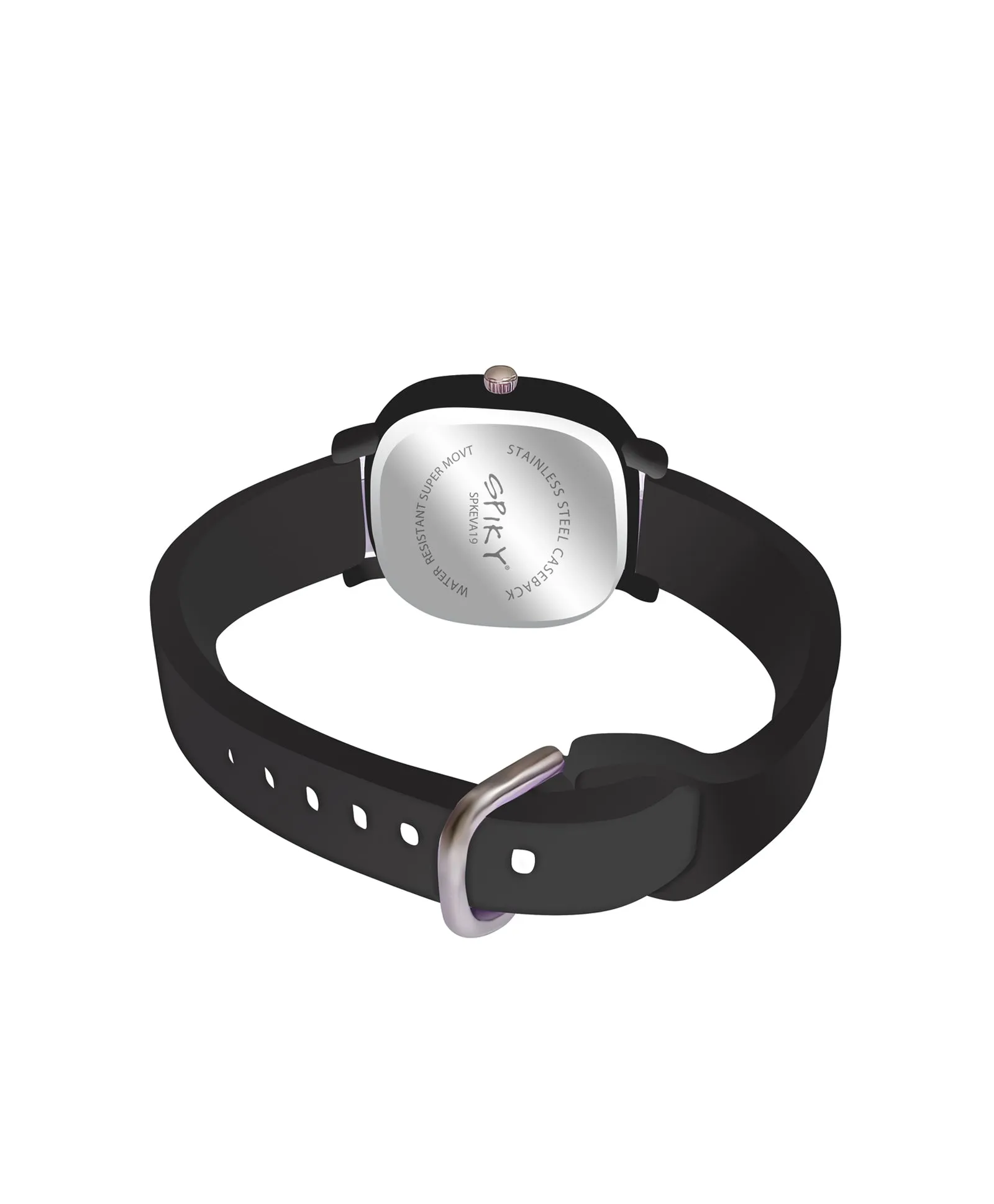 Spiky Eva19 Square Analog Watch for Kids - White