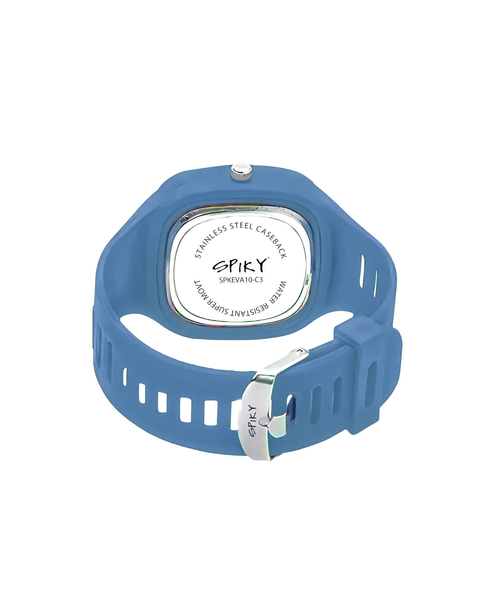 Spiky Square Analog Watch for Kids - Blue