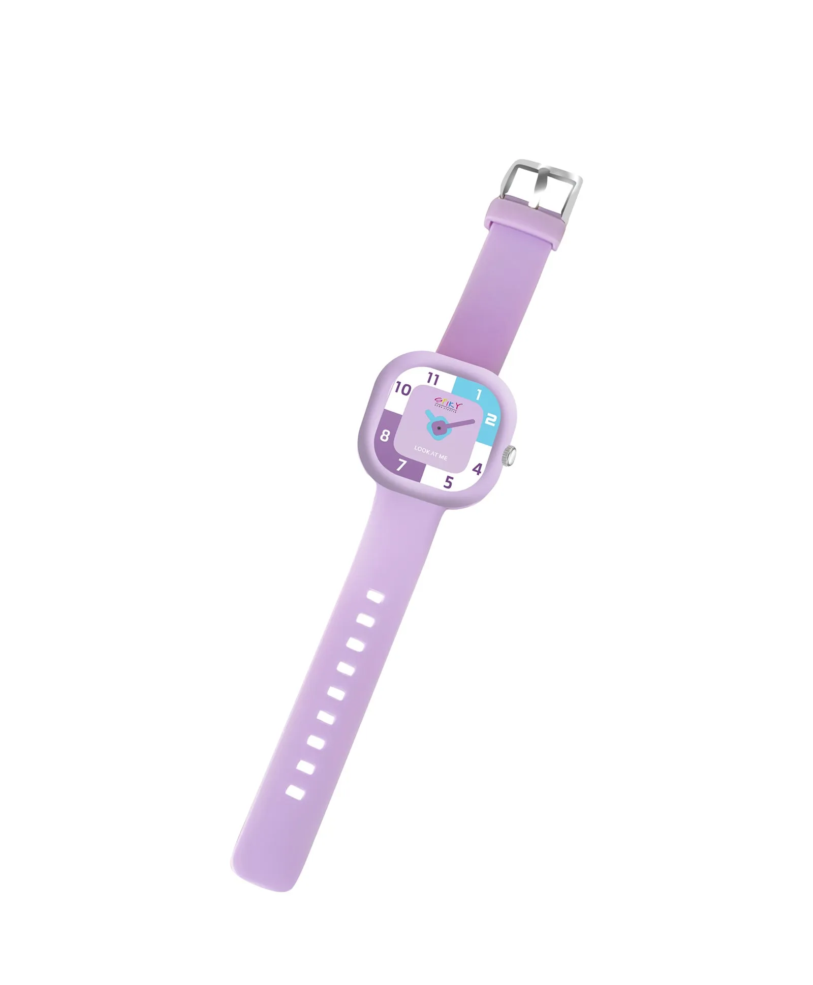 Spiky Square Analog Watch for Kids - Pink
