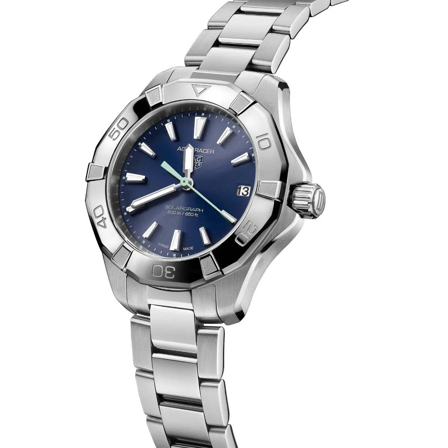 Tag Heuer Aquaracer Professional 200 Solargraph Ladies Blue Watch WBP1311.BA0005