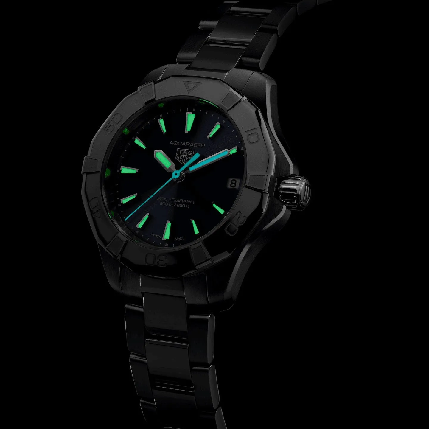 Tag Heuer Aquaracer Professional 200 Solargraph Ladies Blue Watch WBP1311.BA0005