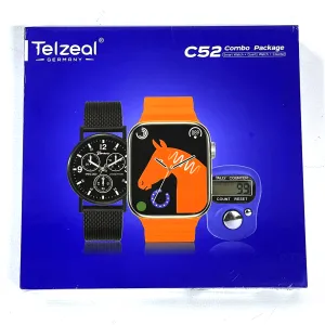 Telzeal Germany Smart Watch Combo Package - C52