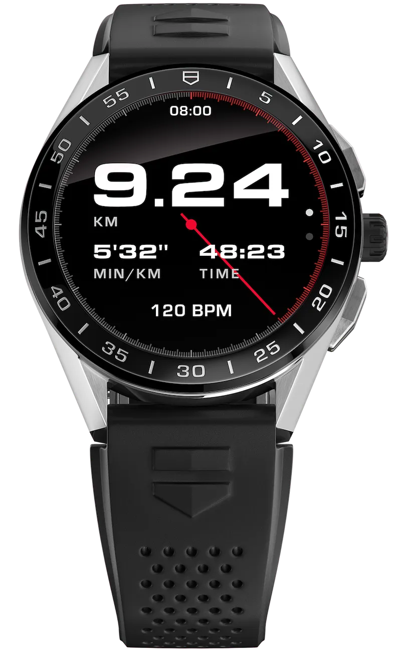 TH Watch Connected 45 Steel Black Rubber