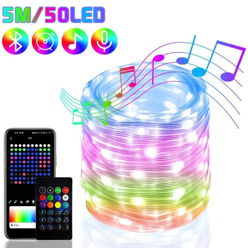TheWellBeing Christmas Tree RGB Lights Smart Bluetooth Control