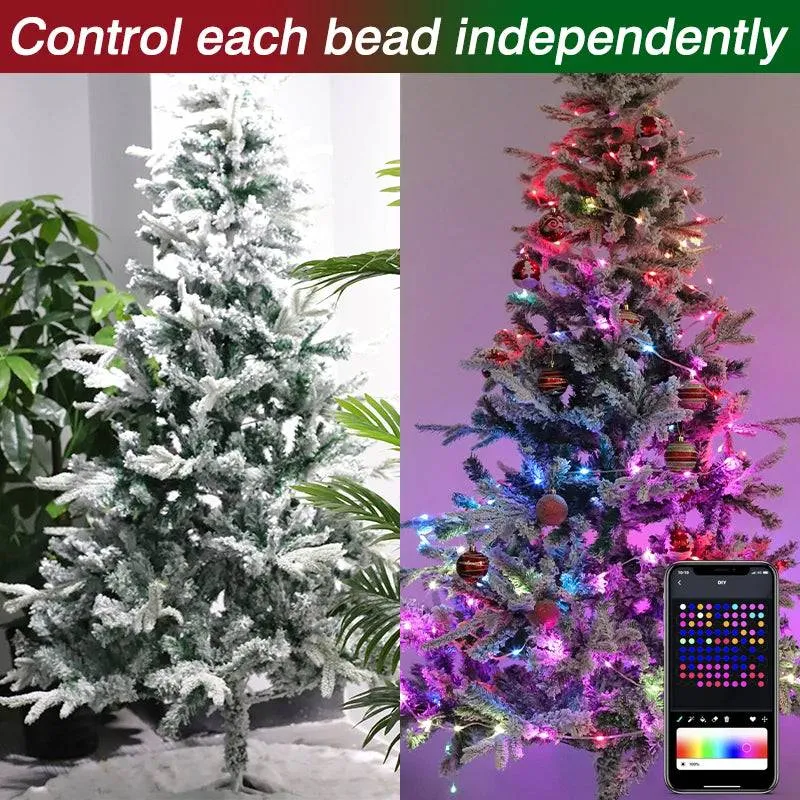 TheWellBeing Christmas Tree RGB Lights Smart Bluetooth Control