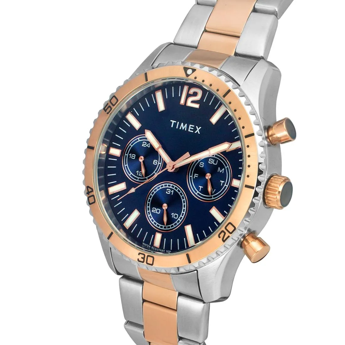 Timex Men 43 mm Size Blue Dial Analog Watch- TWEG22202